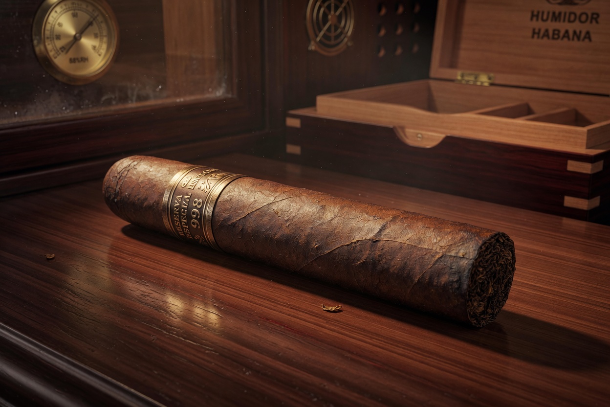 Illustration of aging finished cigars: temperature, humidity, and slow air exchange together shape flavor evolution